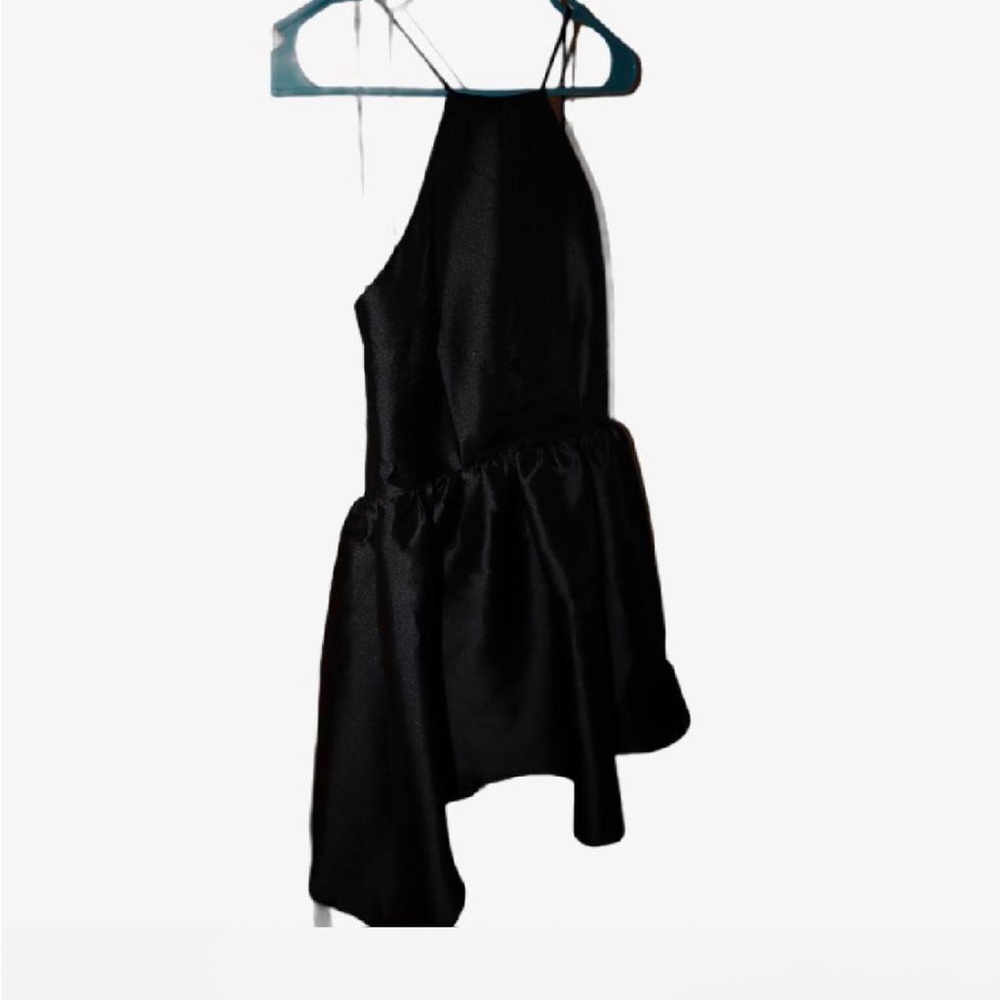 Black Satin Wedding Guest Dress